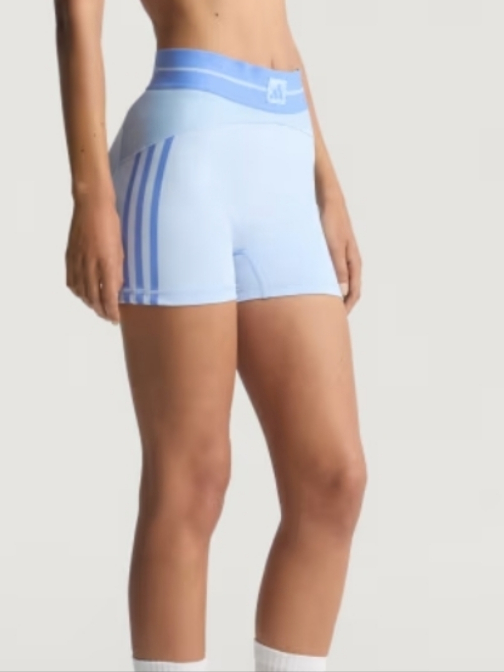 NWT Adidas Women's Hyperglam Ribbed Athletic Sporty Shorts XL